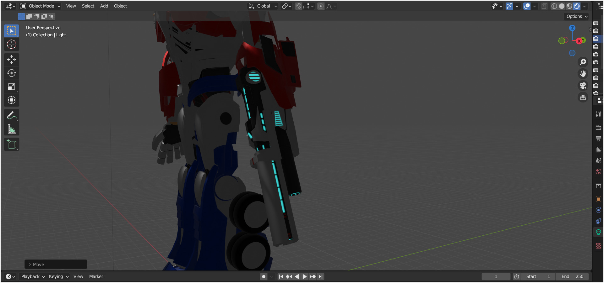 Optimus Prime TFP Low-poly 3D model_10