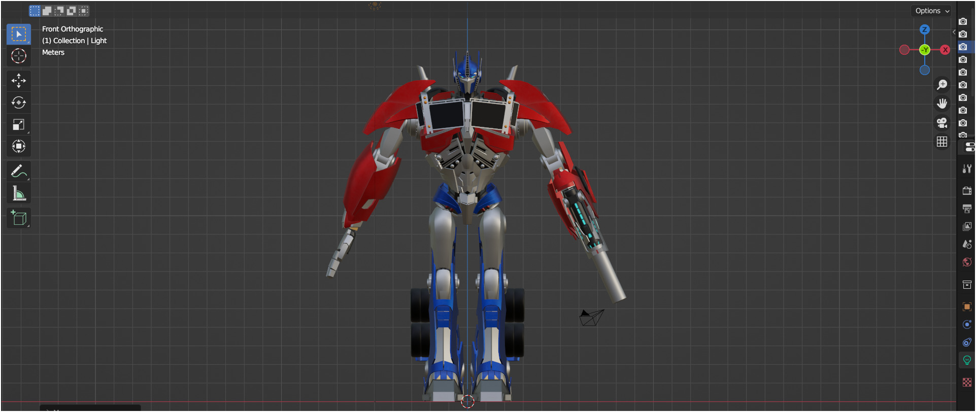 Optimus Prime TFP Low-poly 3D model_11