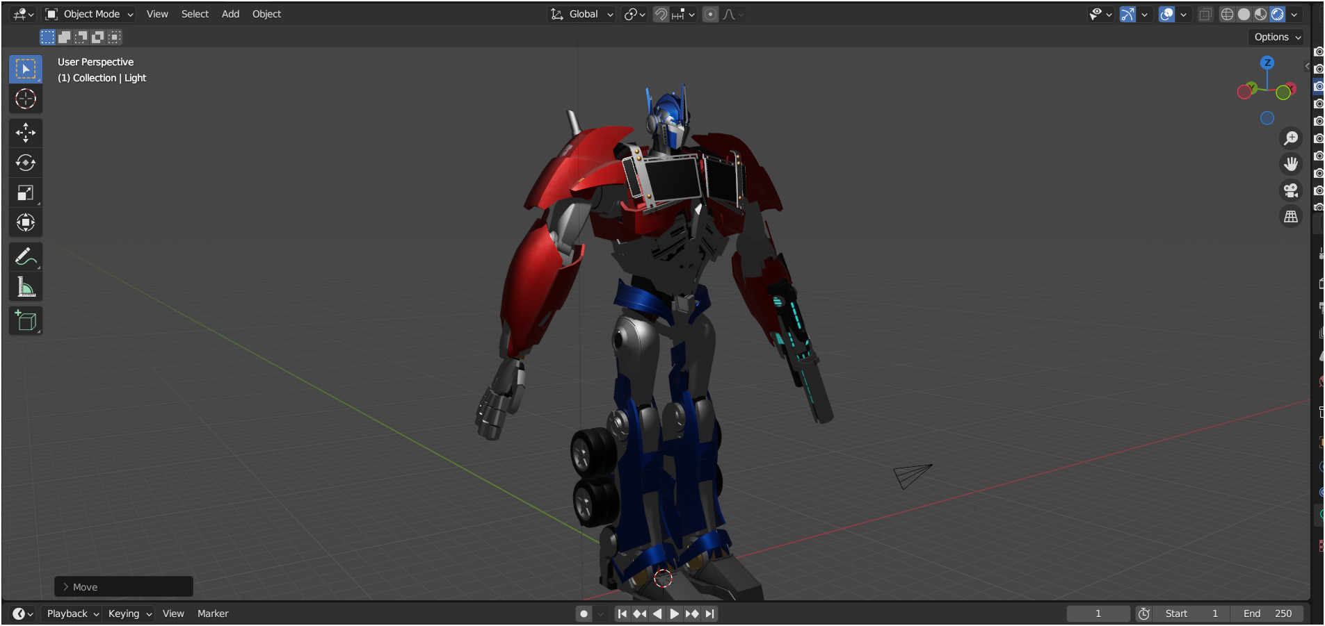 Optimus Prime TFP Low-poly 3D model_3