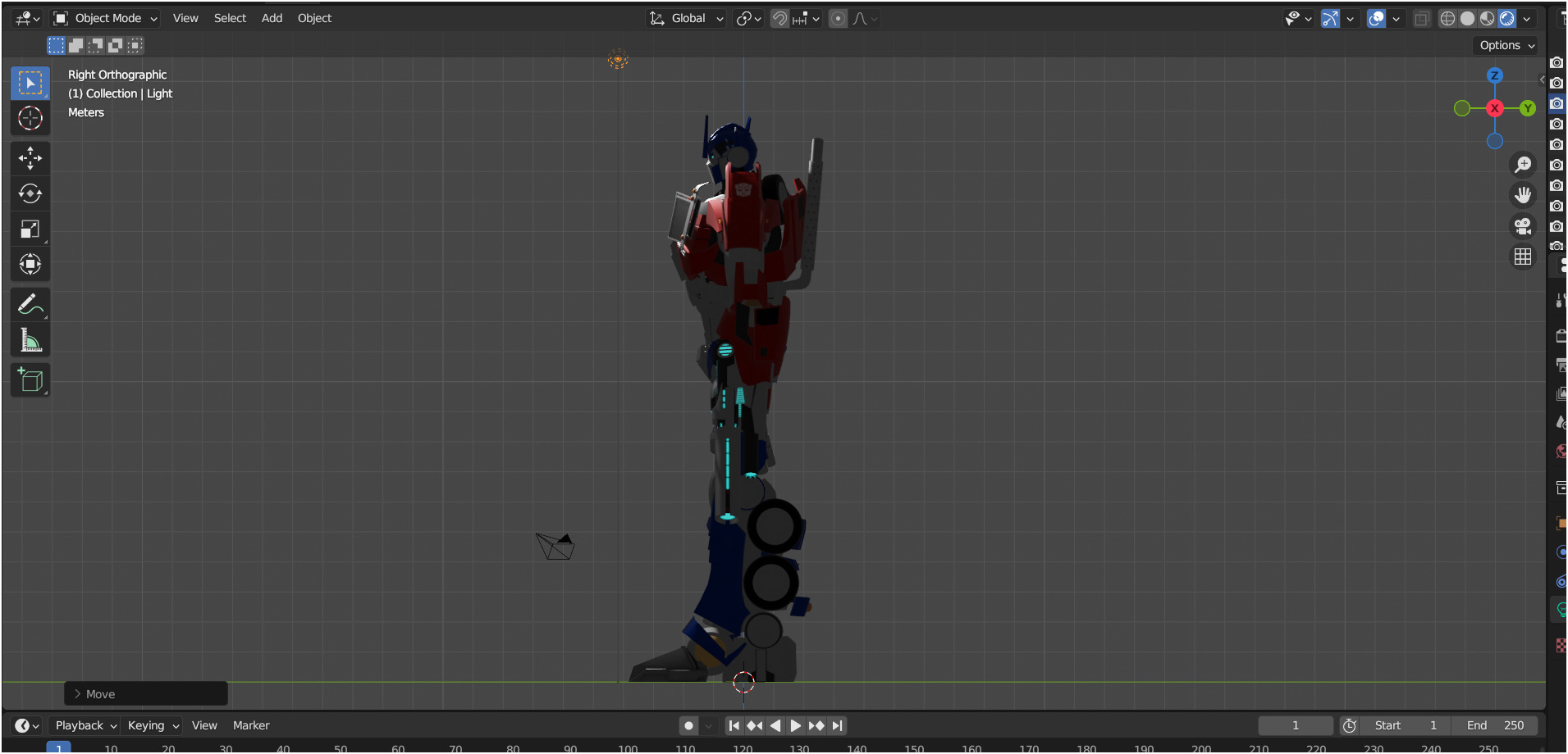Optimus Prime TFP Low-poly 3D model_7