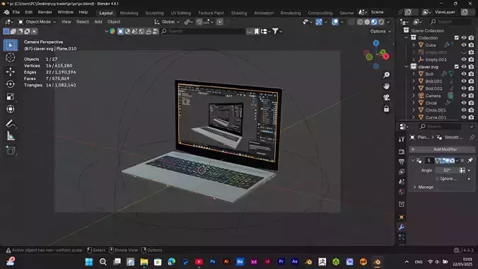 laptop HP Zbook 15v g5 pro 3D print model
