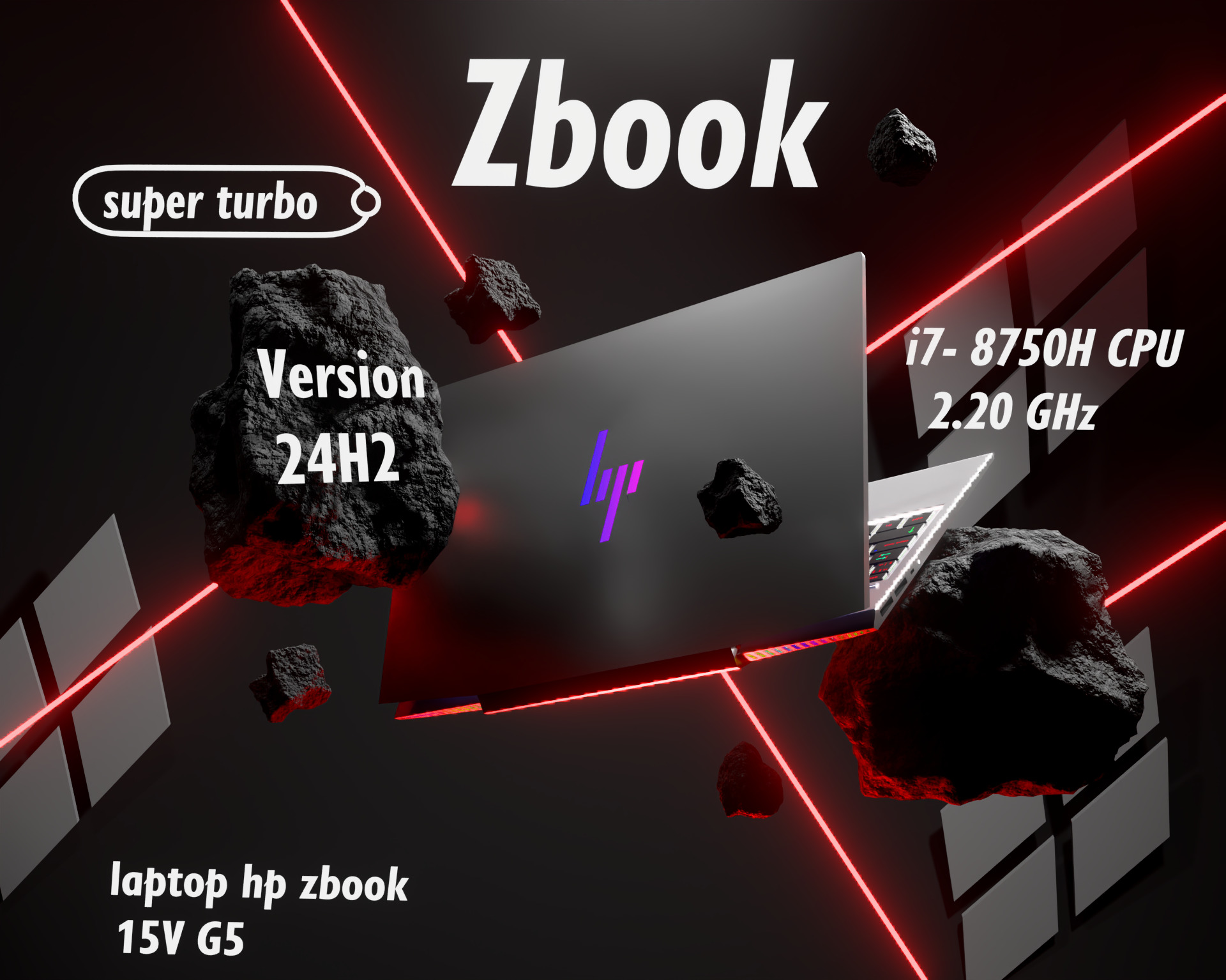 laptop HP Zbook 15v g5 pro 3D print model_4