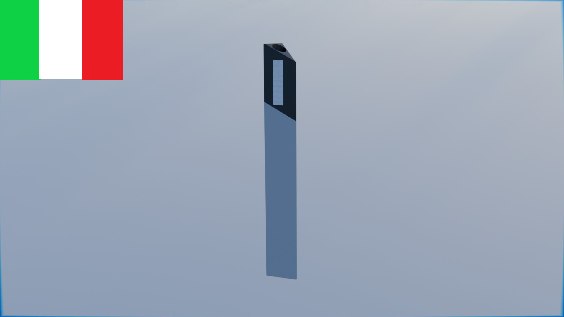 Bollards and Road Delineator Posts from different countries 3D model_1