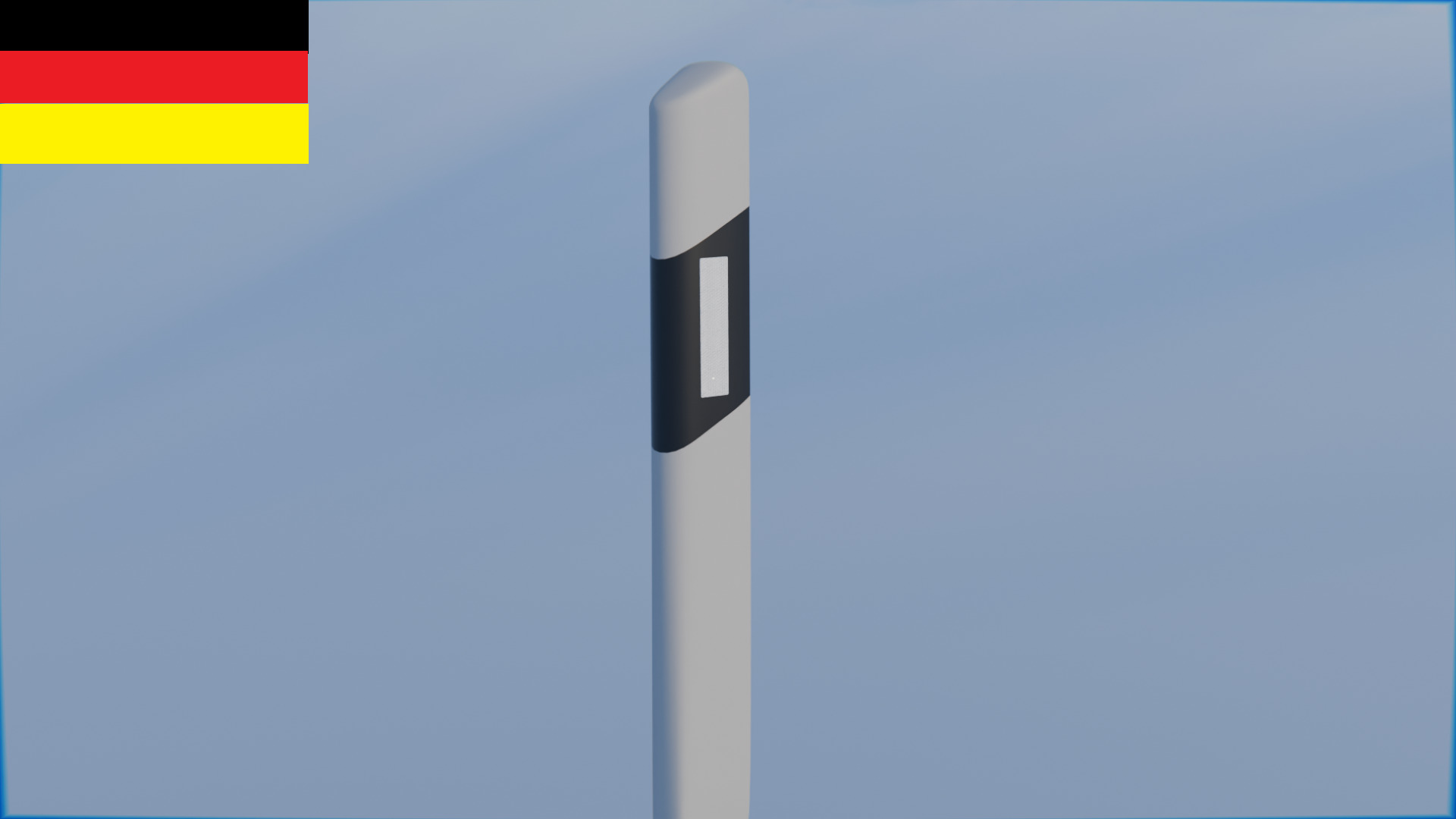 Bollards and Road Delineator Posts from different countries 3D model_4