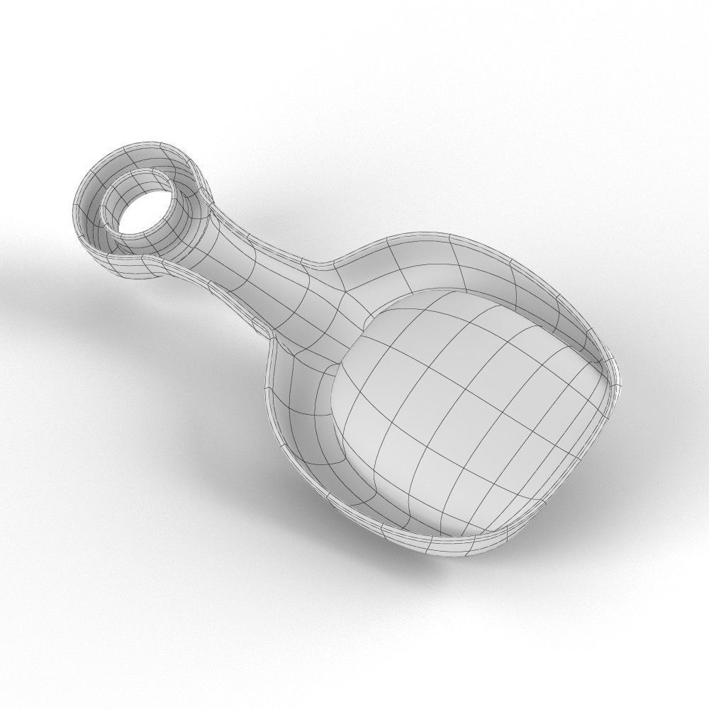 Toy Shovel 3D model_2