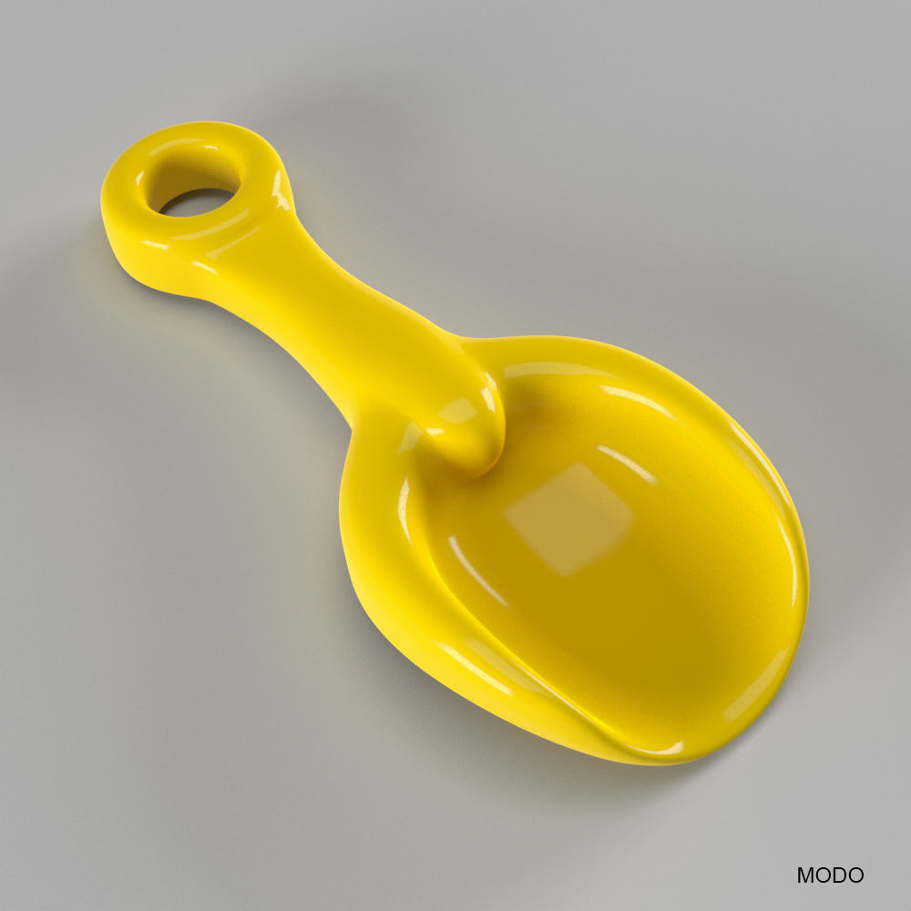 Toy Shovel 3D model_4