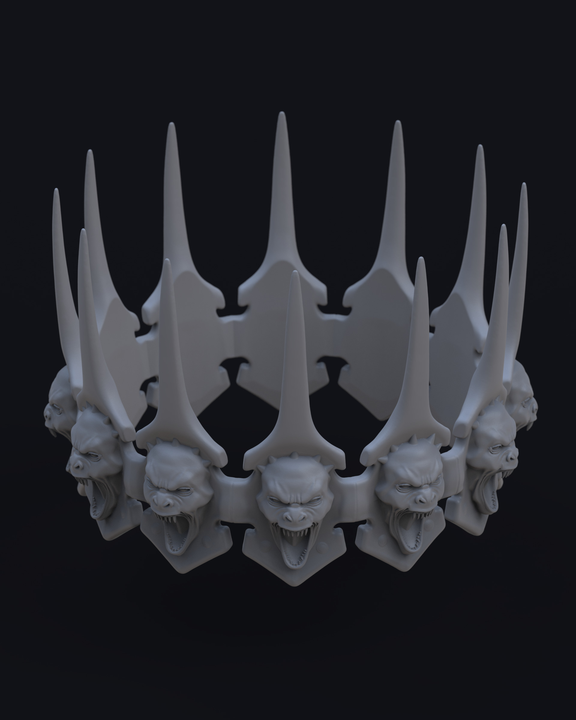 Crown of Shadows v2 3D print model_7