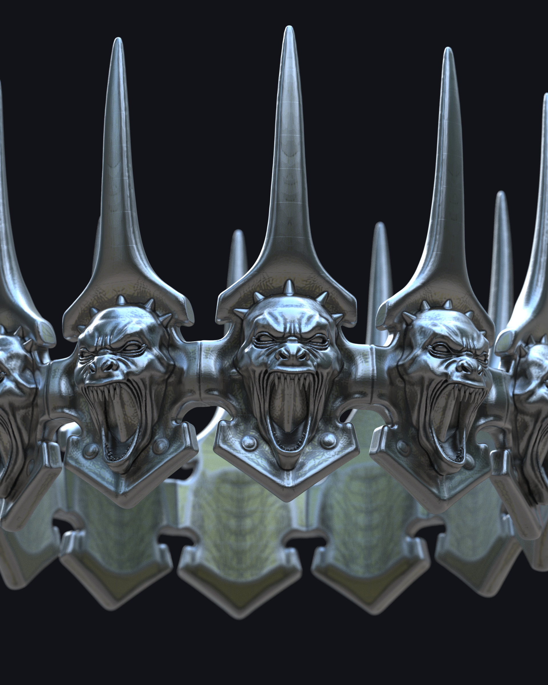 Crown of Shadows v2 3D print model_2
