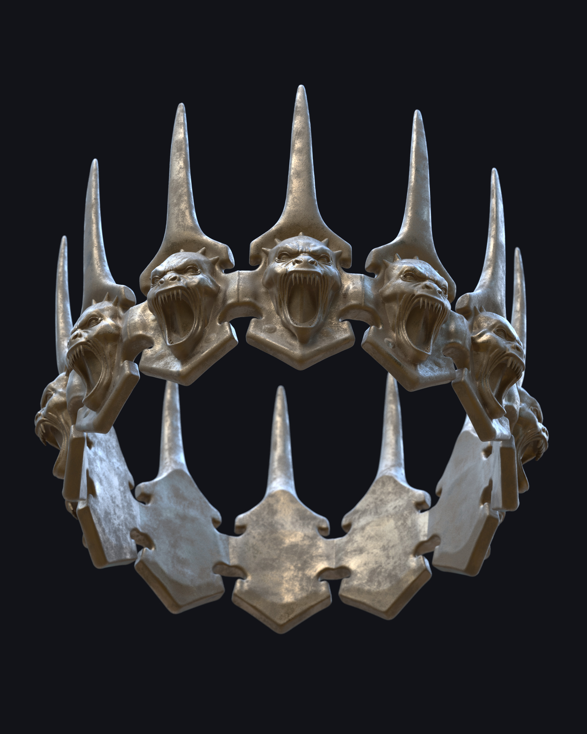 Crown of Shadows v2 3D print model_4
