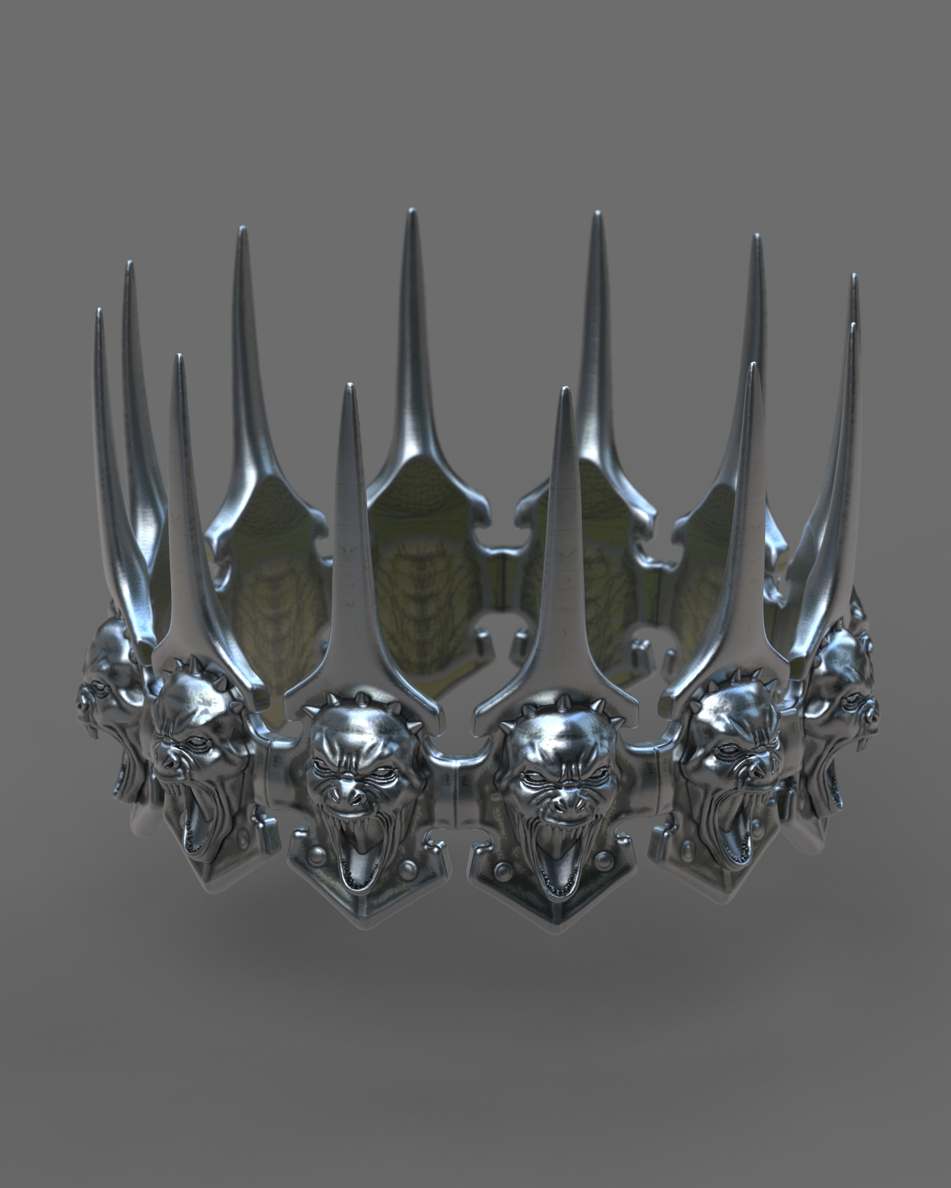 Crown of Shadows v2 3D print model_1