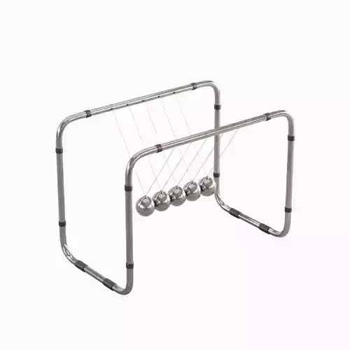 Newton Cradle 02 3D model