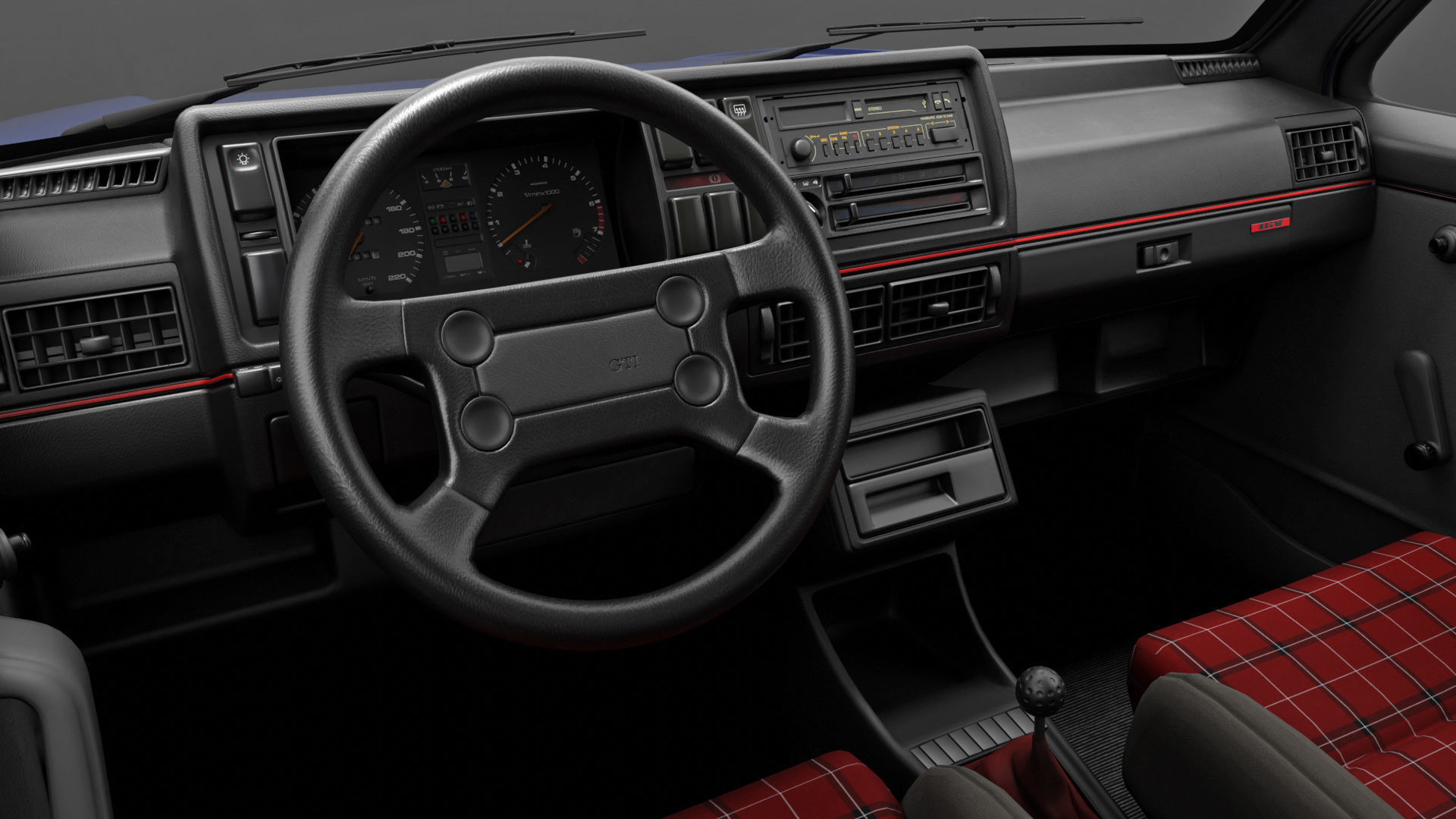 VW Golf GTI 16V MK2 - Complete Model  3D model_20