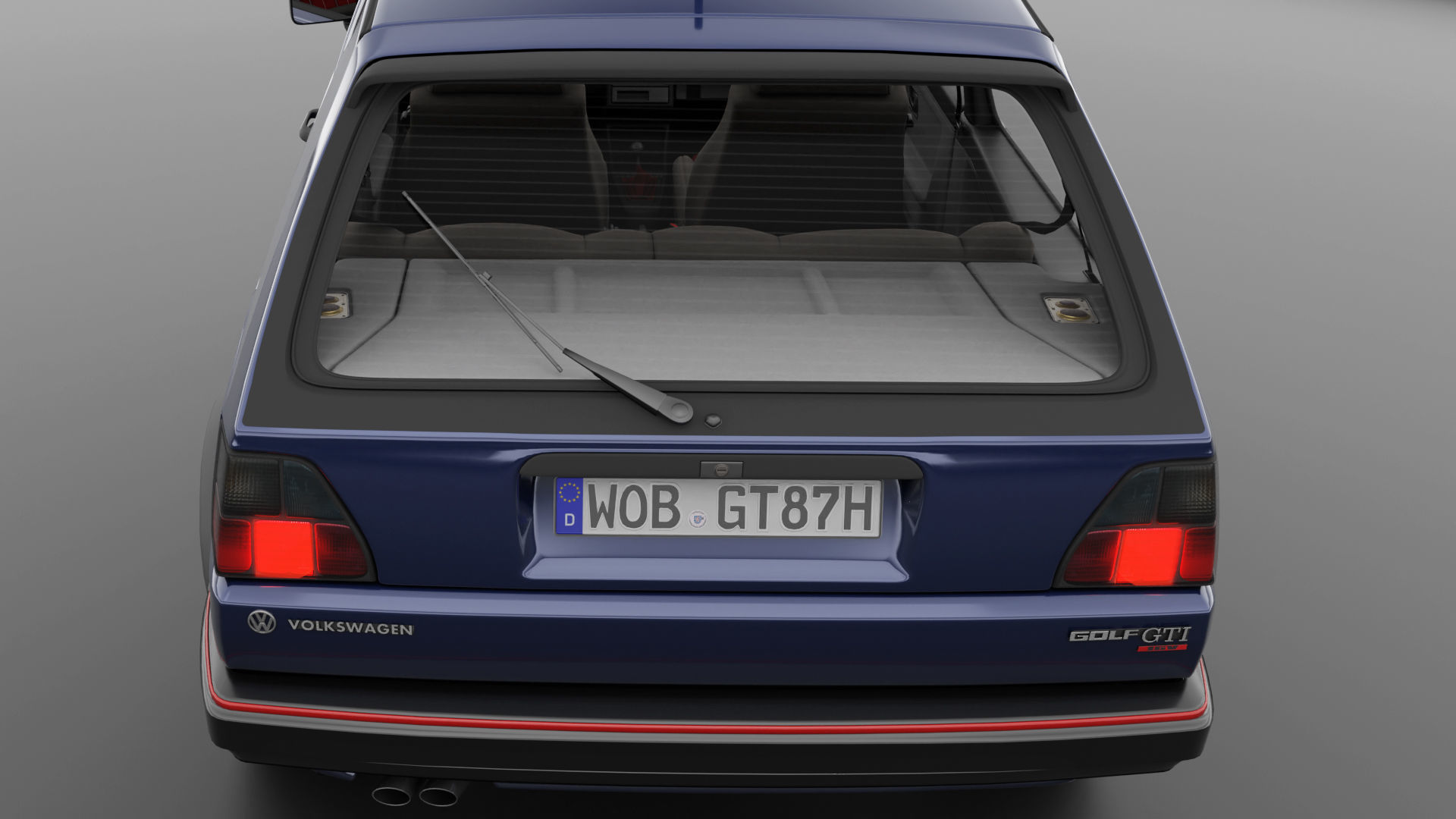 VW Golf GTI 16V MK2 - Complete Model  3D model_10