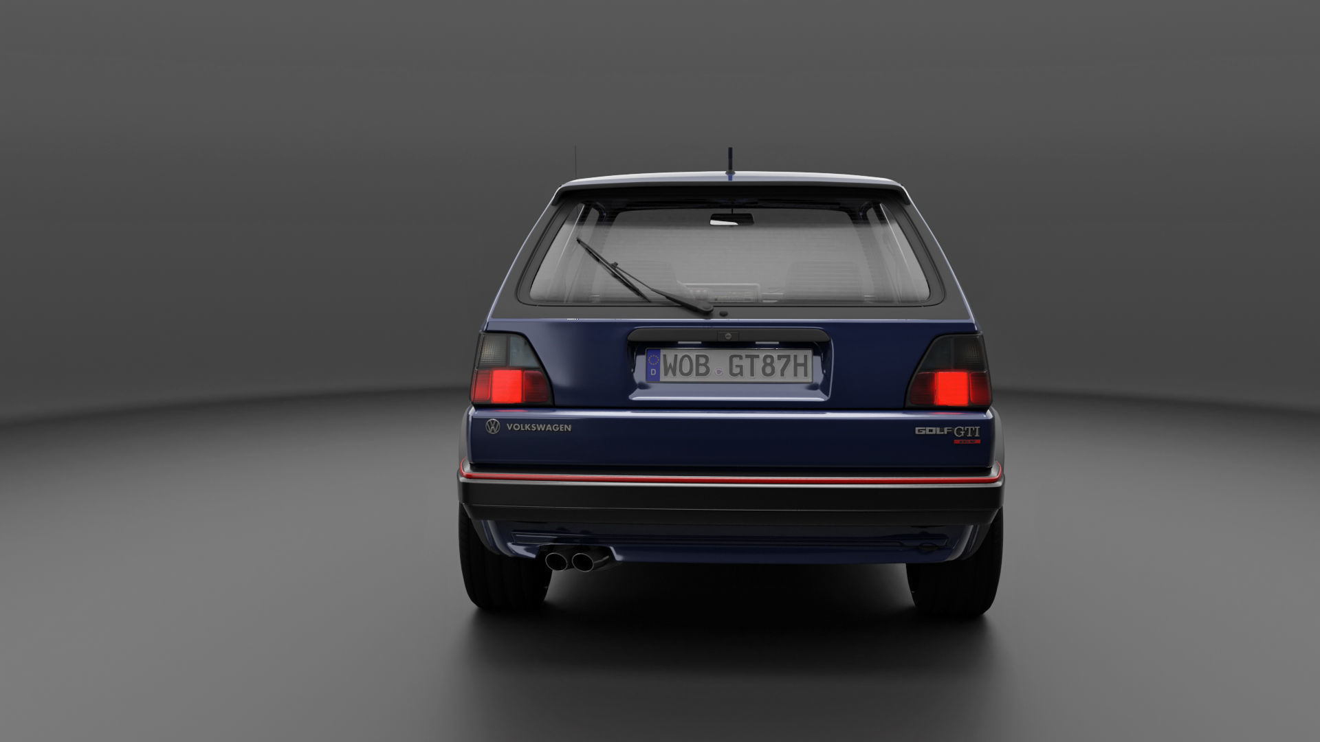 VW Golf GTI 16V MK2 - Complete Model  3D model_23