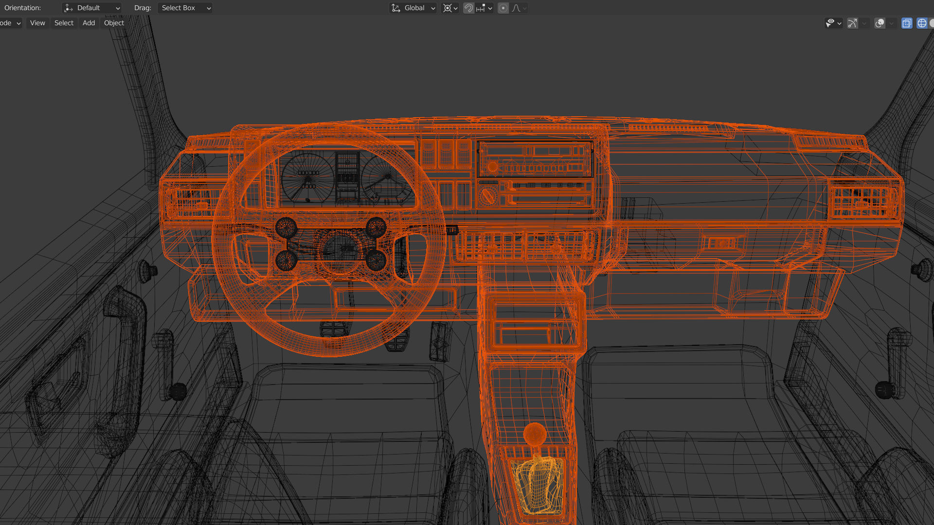 VW Golf GTI 16V MK2 - Complete Model  3D model_32