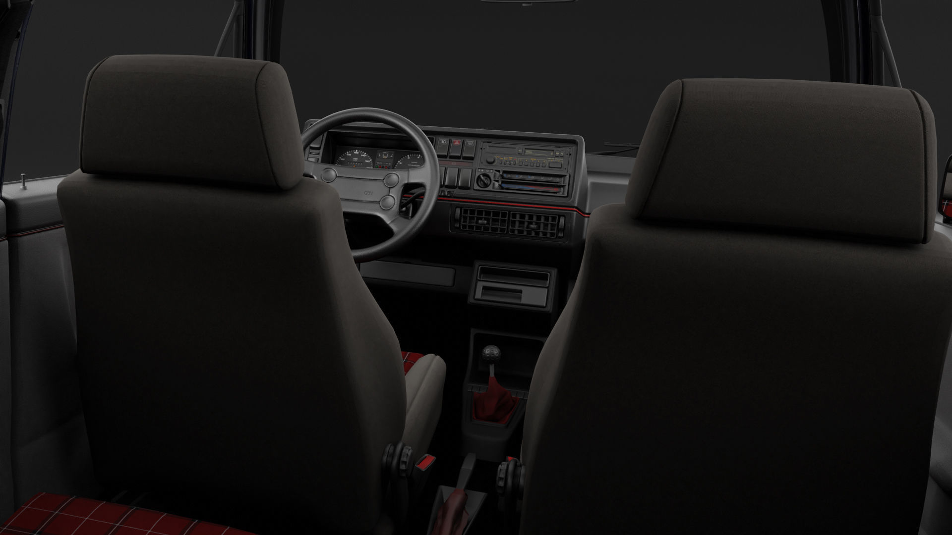 VW Golf GTI 16V MK2 - Complete Model  3D model_26