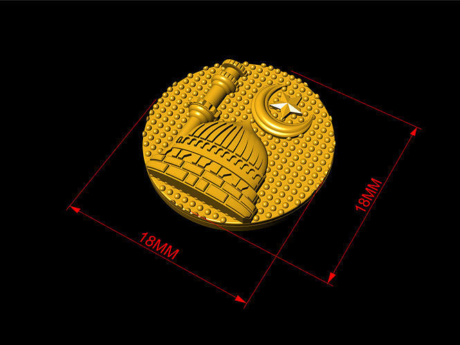 The Madina and minar pendant  3D print model