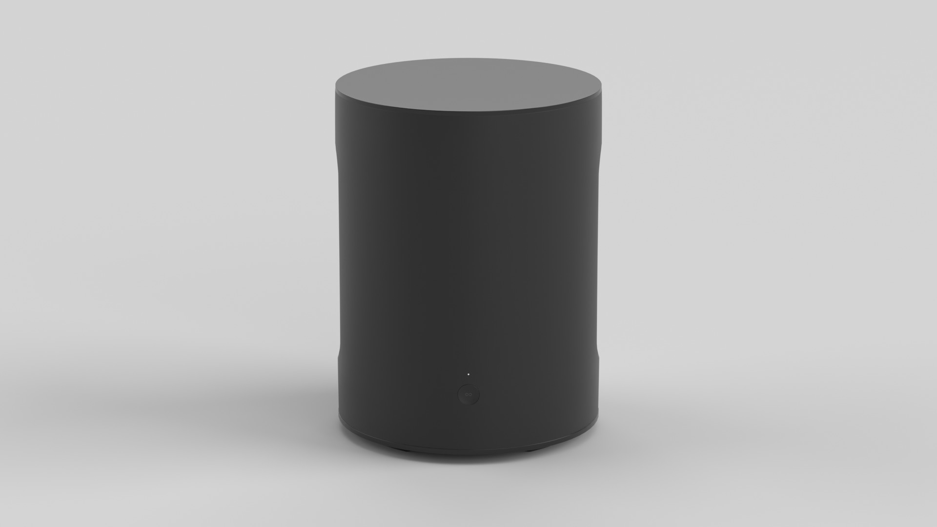 Wireless Subwoofer Black Low-poly 3D model_2