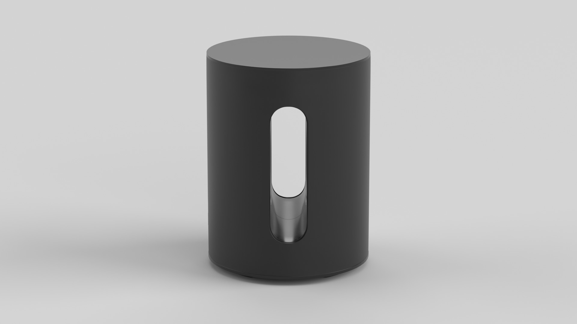 Wireless Subwoofer Black Low-poly 3D model_1
