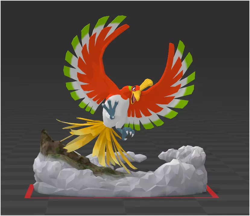 Ho-oh Free 3D model_0