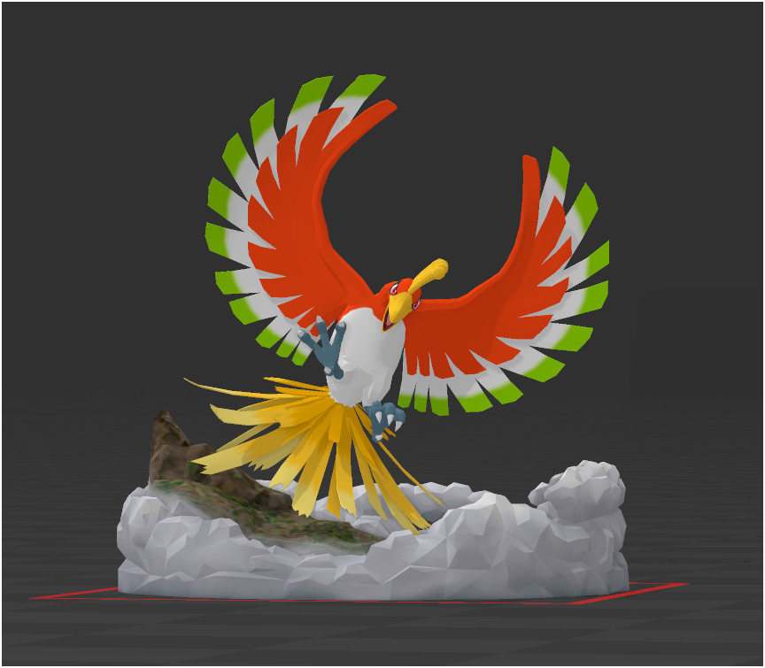 Ho-oh Free 3D model_5
