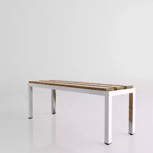 Wooden Locker Room Bench 