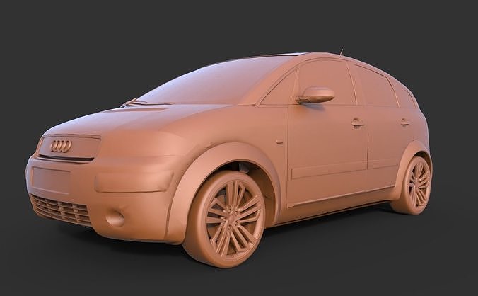 Audi A2 3D print model