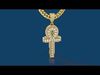 DIAMOND CROSS PENDANT 3D print Model 3D print model_1