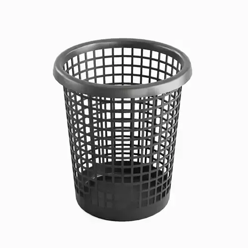Waste Paper Basket 02 Low-poly 3D model