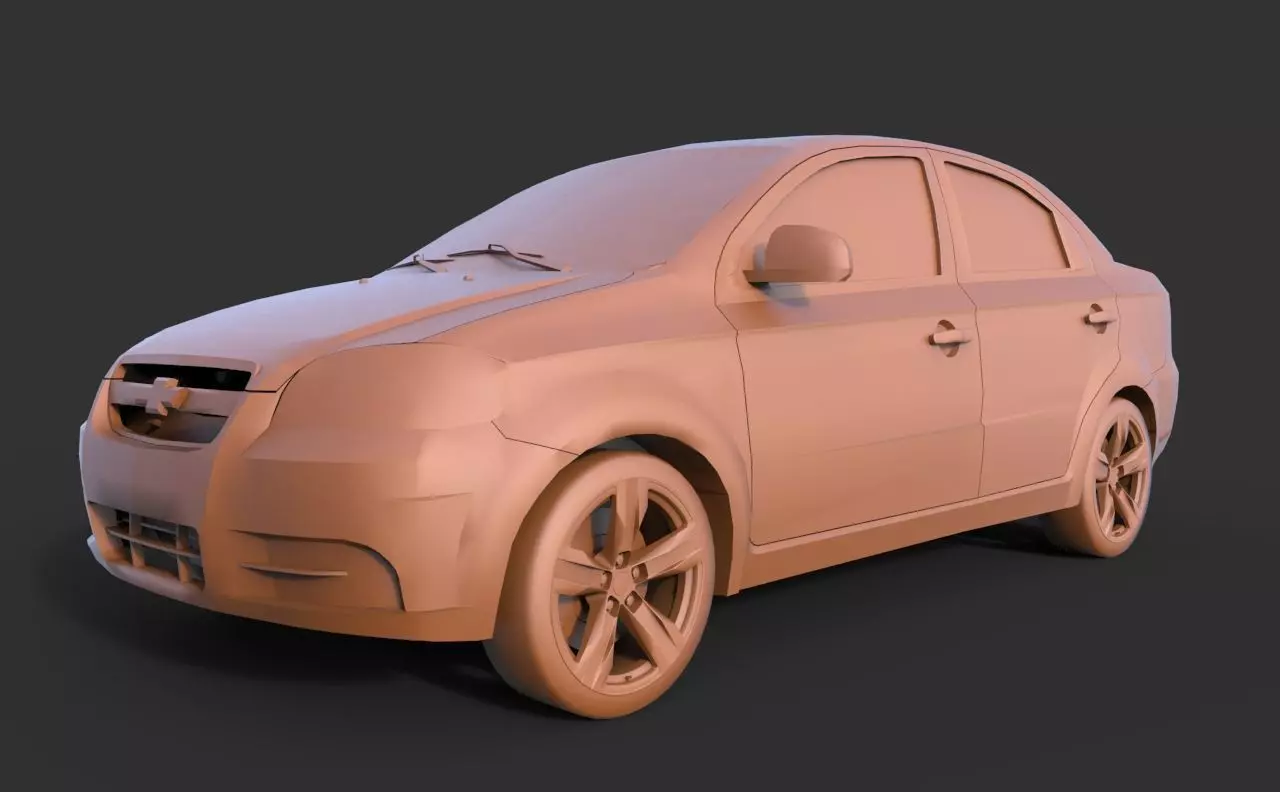 Chevrolet Aveo 3D print model_0