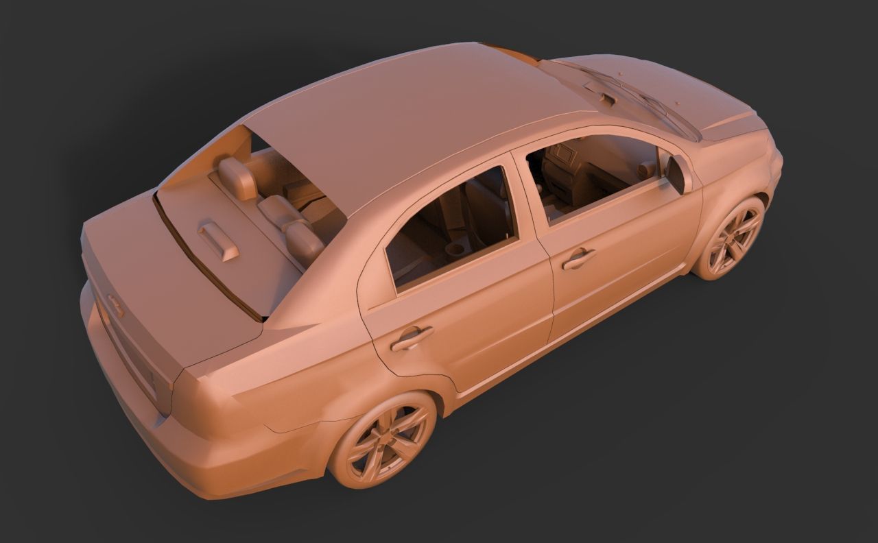 Chevrolet Aveo 3D print model_6