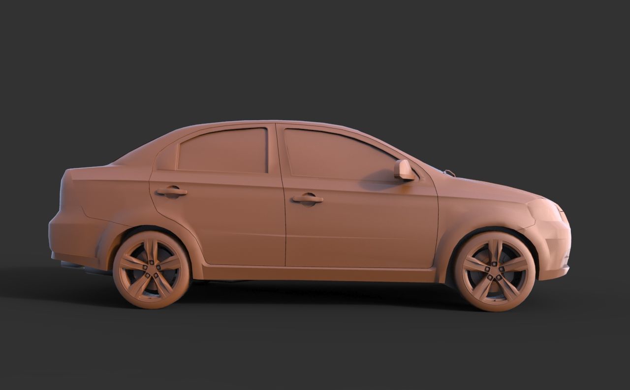 Chevrolet Aveo 3D print model_3