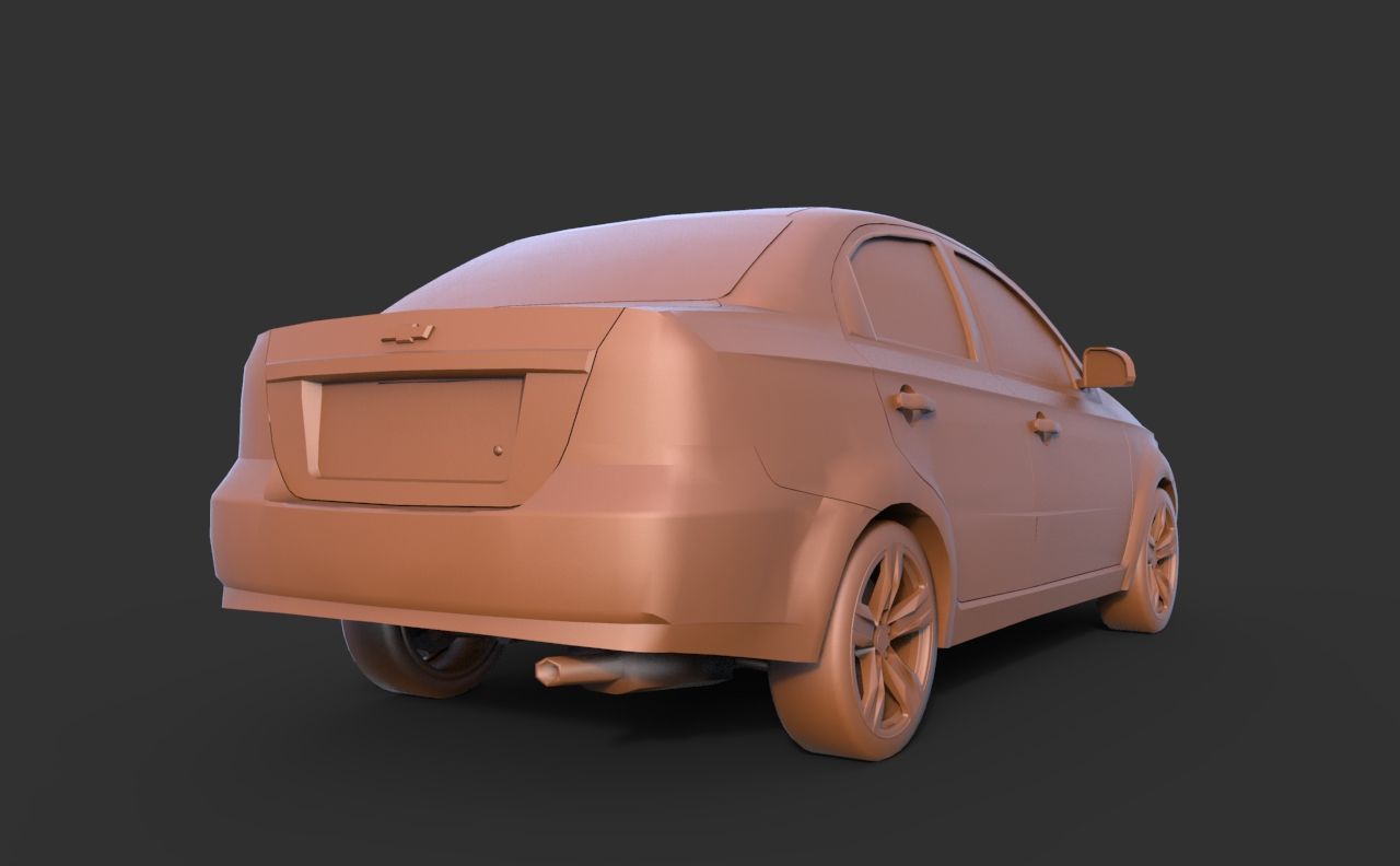 Chevrolet Aveo 3D print model_4