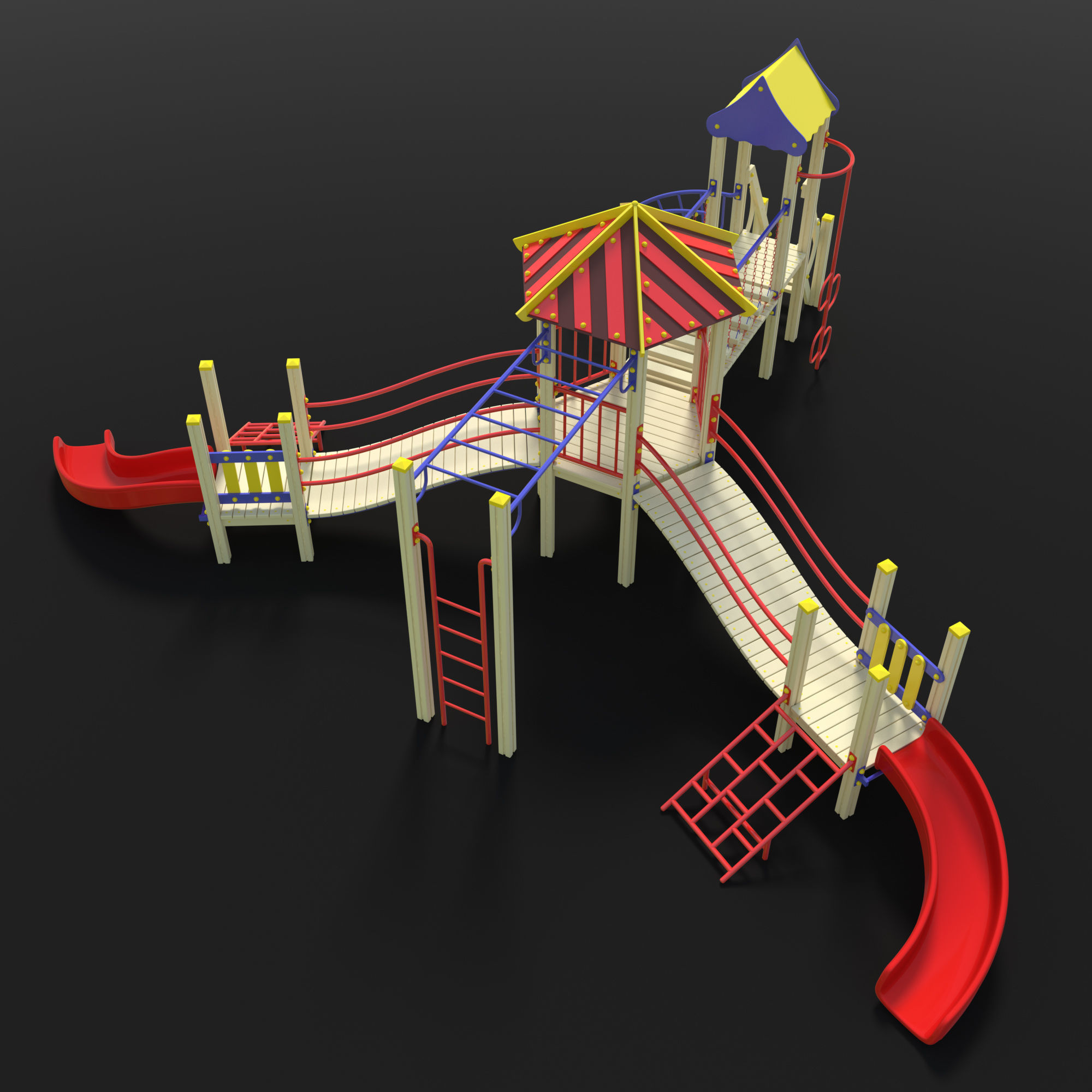 Playground Complex 3D model_4