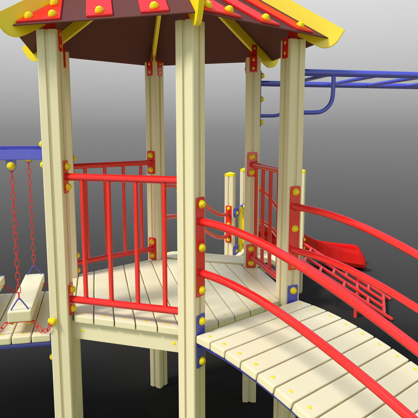 Playground Complex 3D model_14