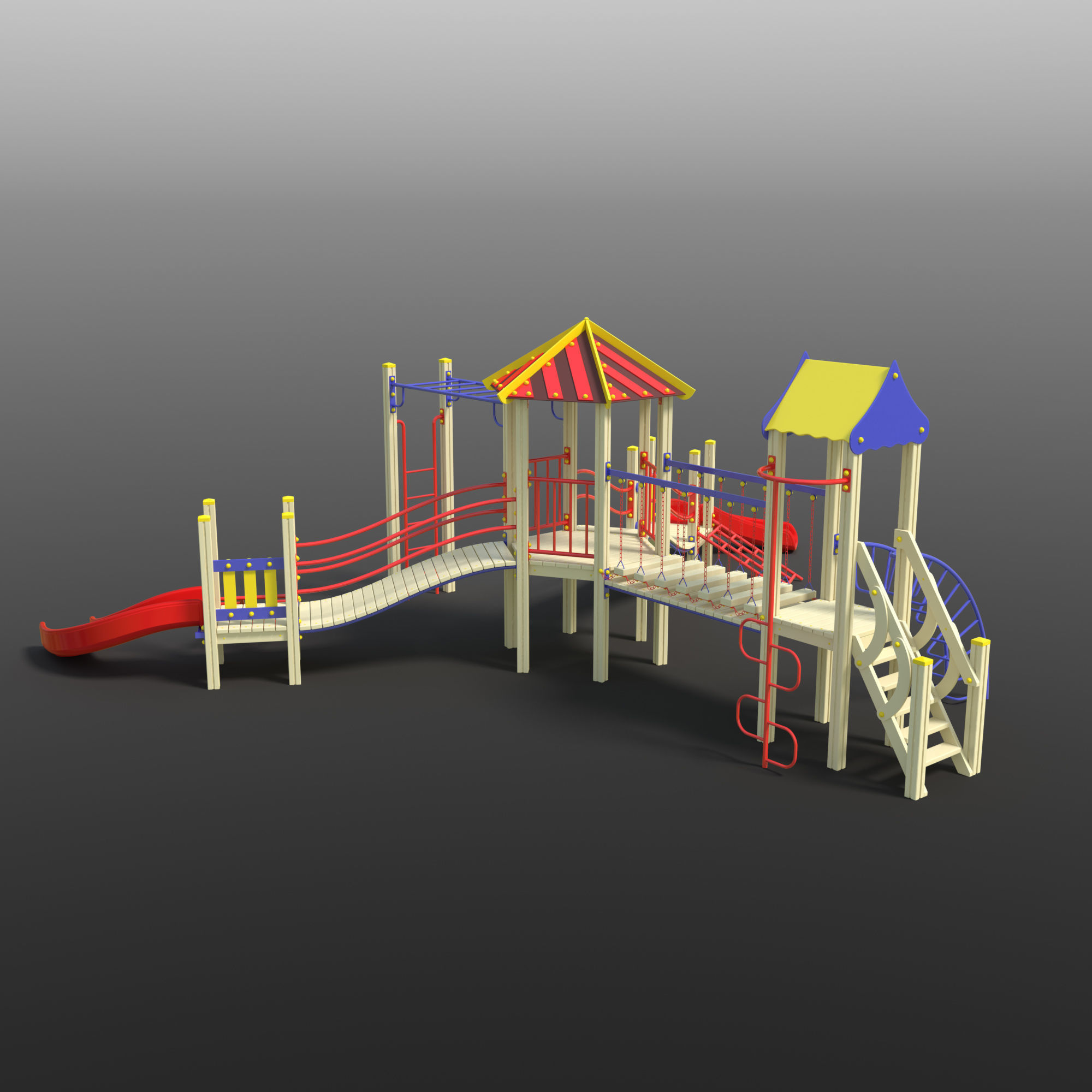 Playground Complex 3D model_1