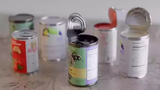 Canned Food - A Low-poly 3D model 2
