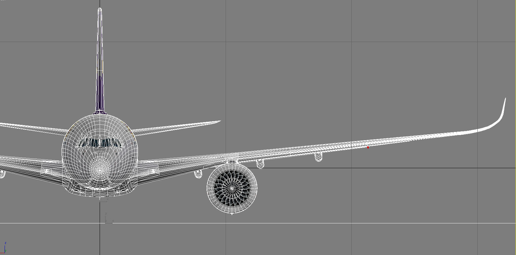 Airbus A350-900 XWB Thai Airways Low-poly 3D model_13