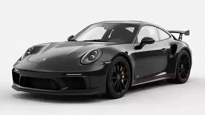 Sleek Black Porsche 911 GT3