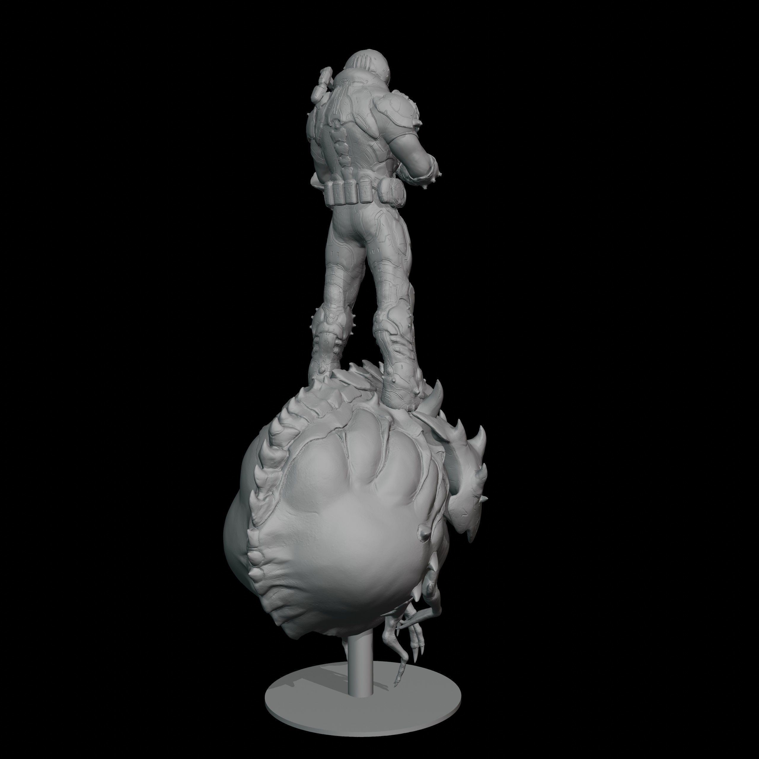 Doom Cacodemon 3D print model_7