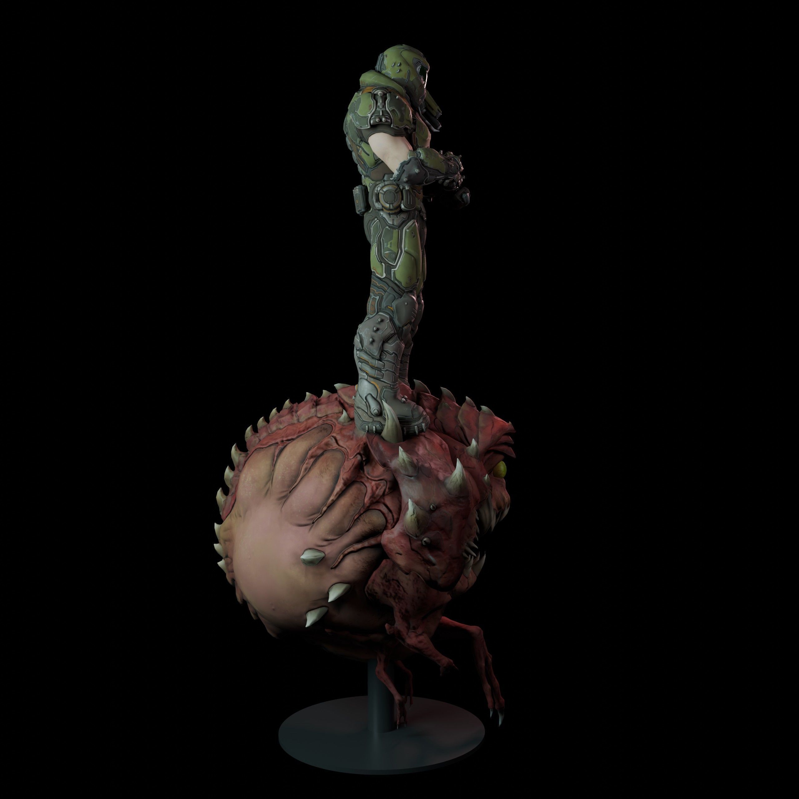 Doom Cacodemon 3D print model_8