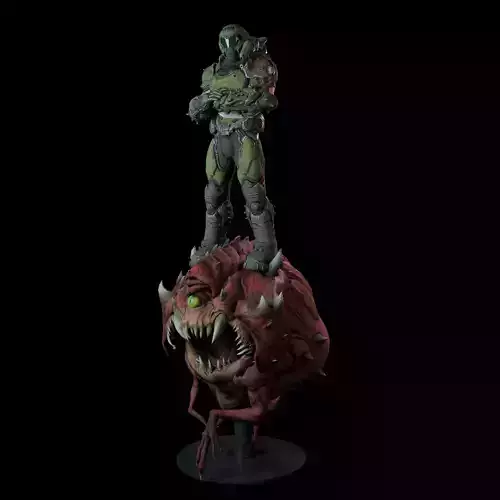 Doom Cacodemon 3D print model Doom Cacodemon 3D print model