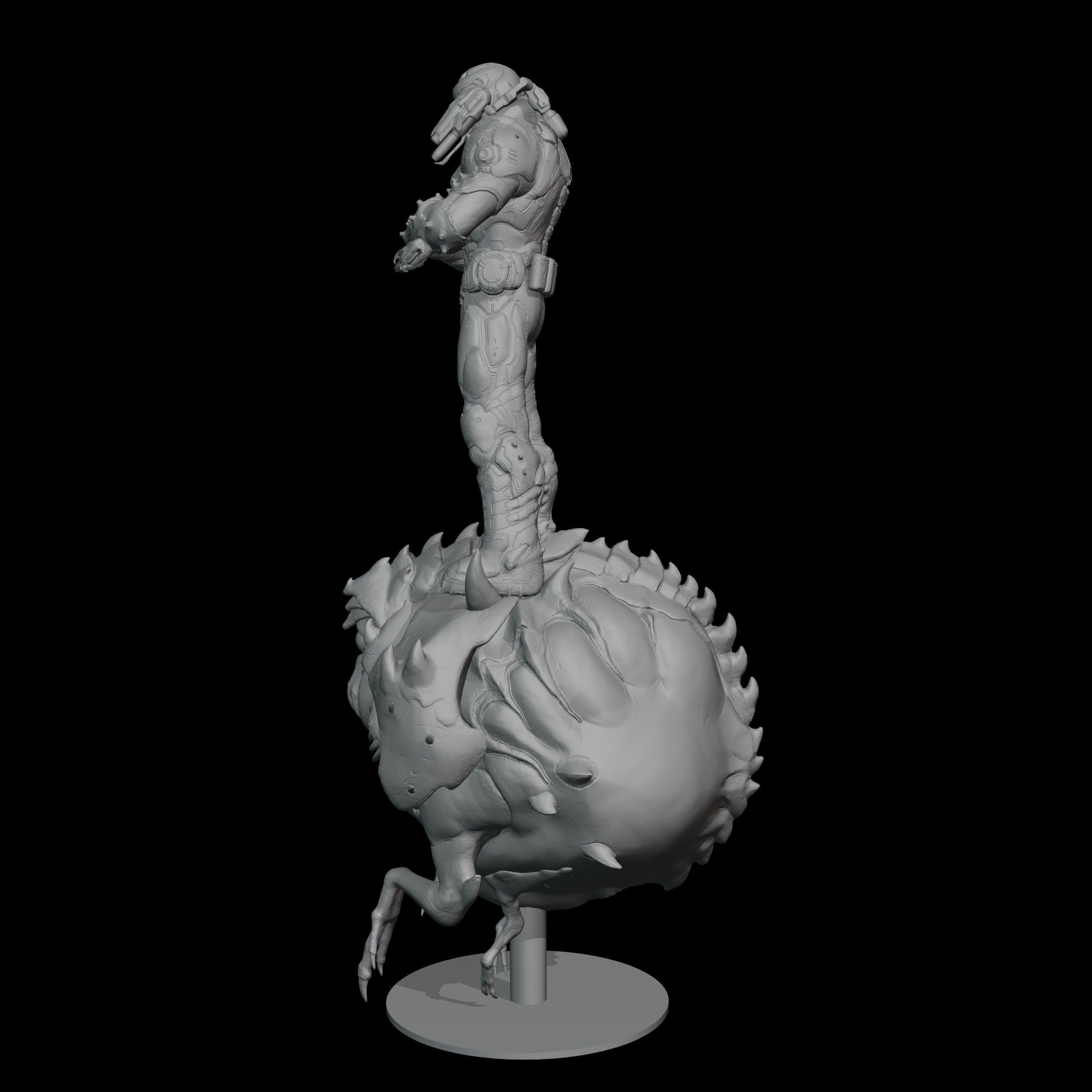 Doom Cacodemon 3D print model_3