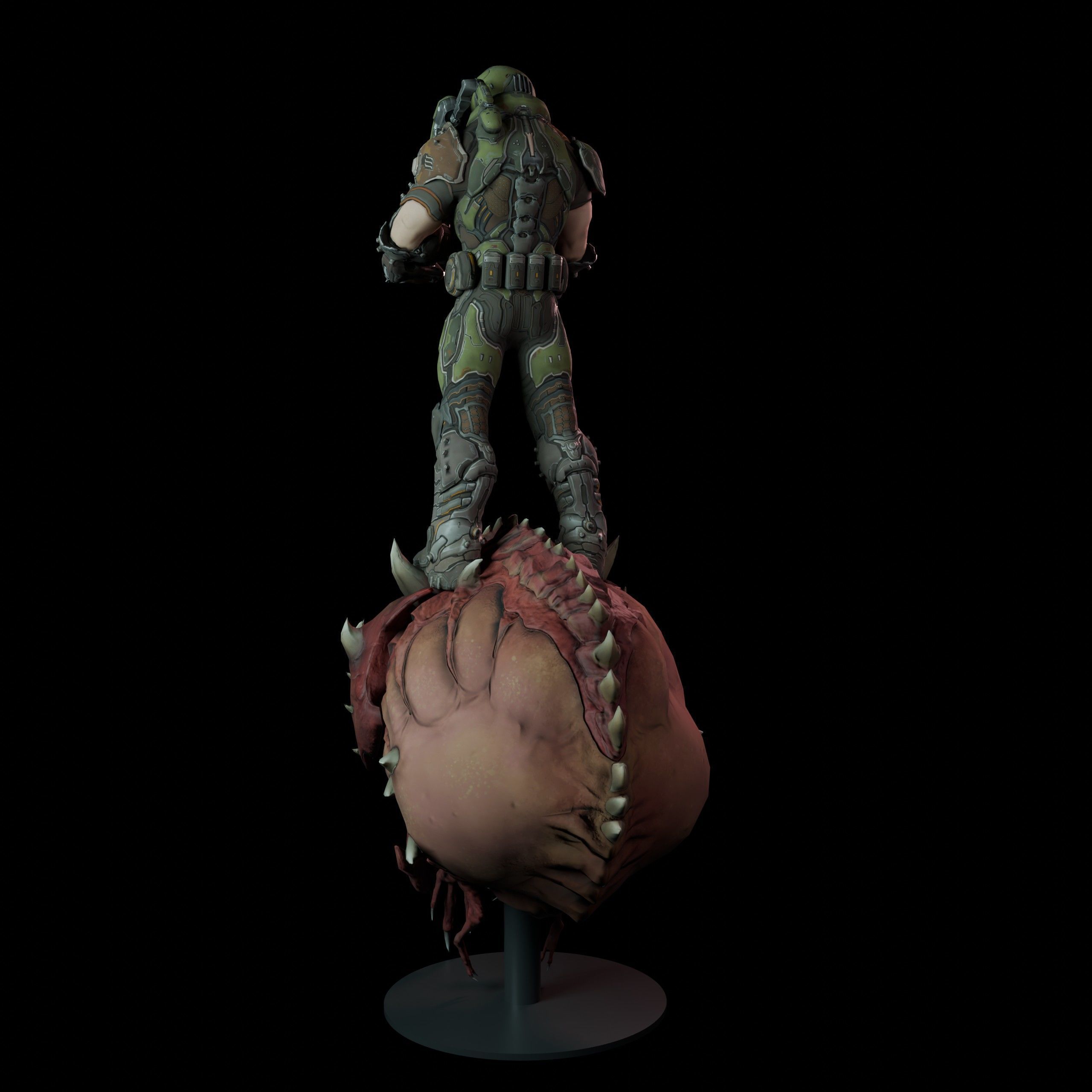 Doom Cacodemon 3D print model_4