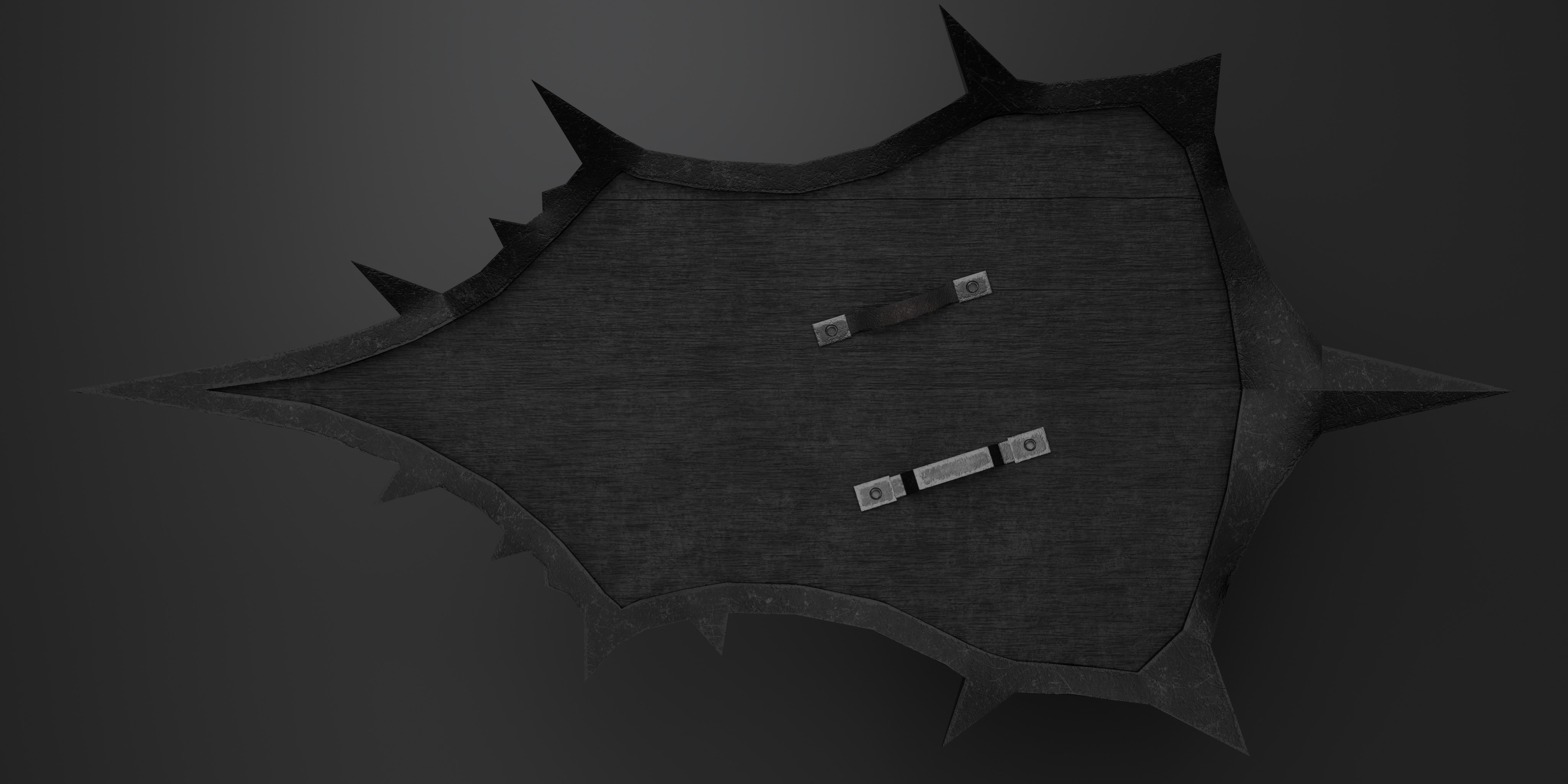 Shield with 4 different textures Low-poly 3D model_22