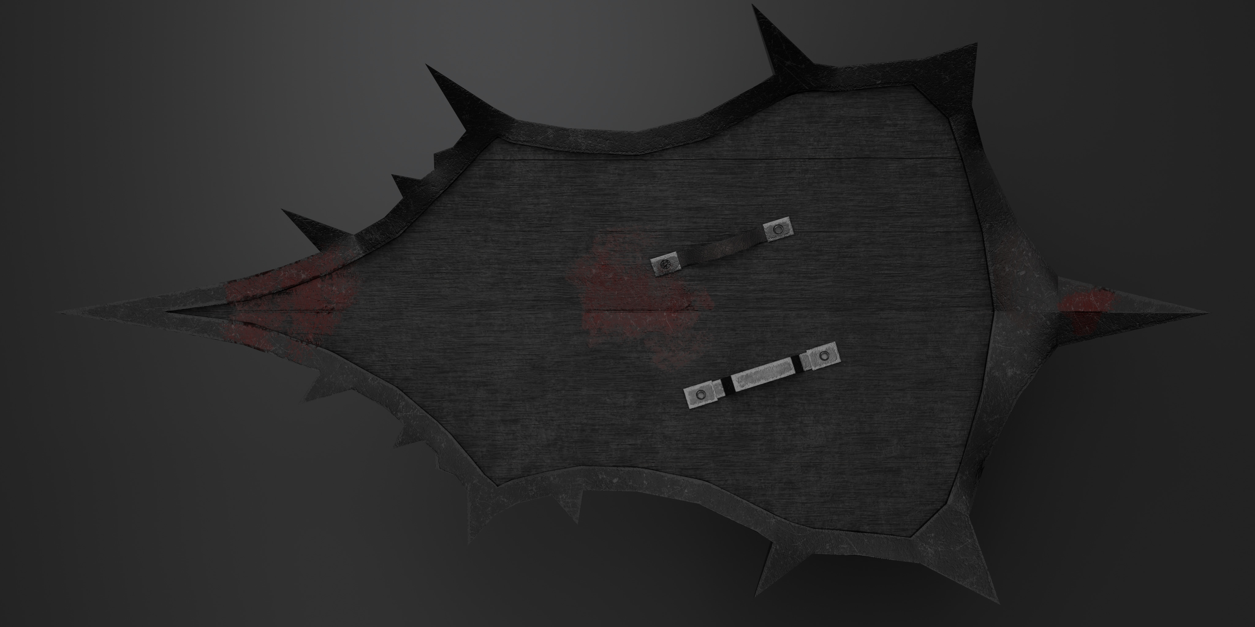Shield with 4 different textures Low-poly 3D model_23