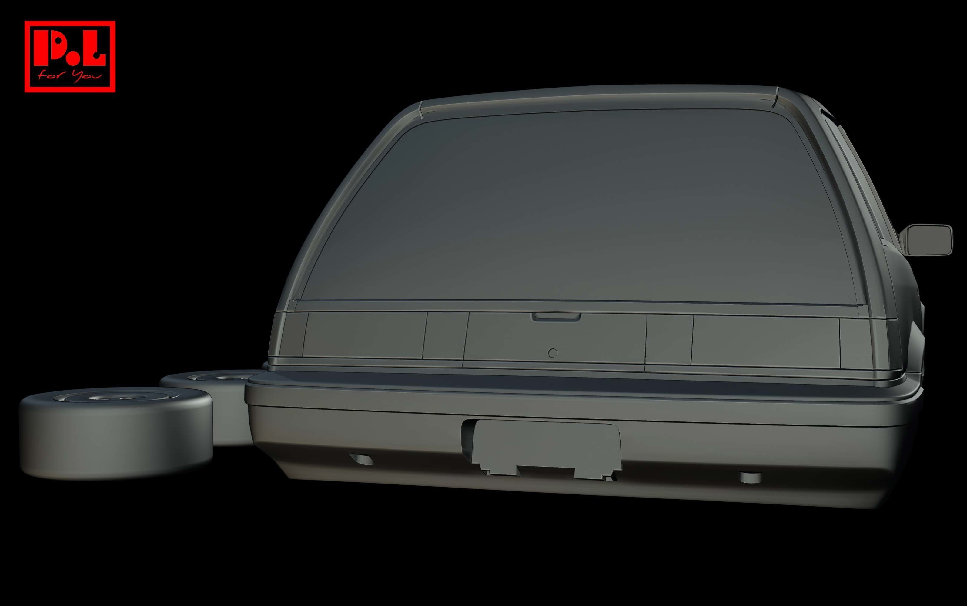 Honda Civic 3rd Gen Si EA-T 1984-1987 3D print model_3