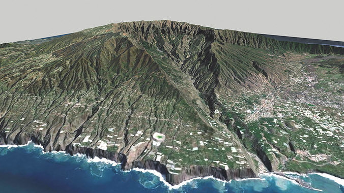 La Palma island Canary Islands Spain 3D model 2