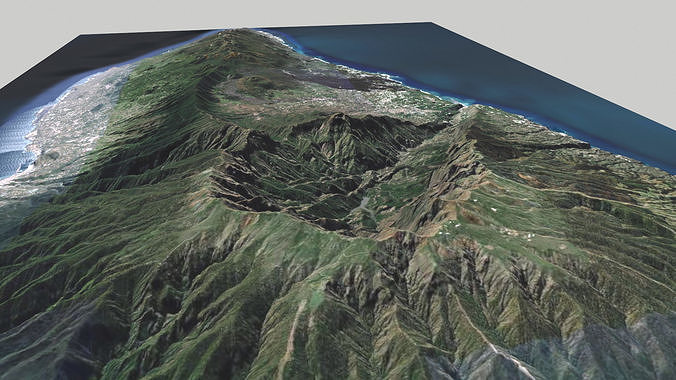 La Palma island Canary Islands Spain 3D model 3