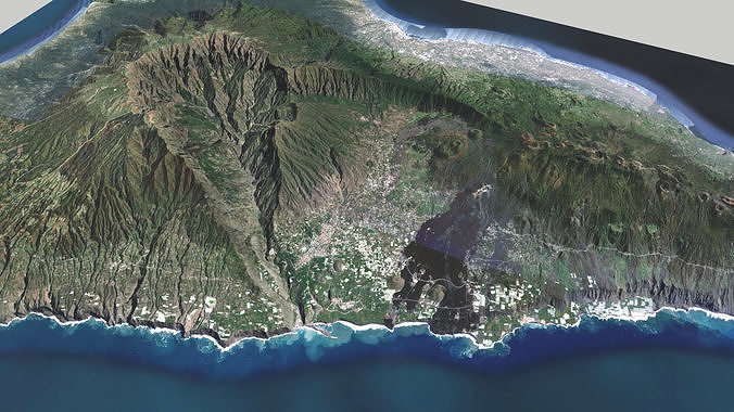 La Palma island Canary Islands Spain 3D model 5
